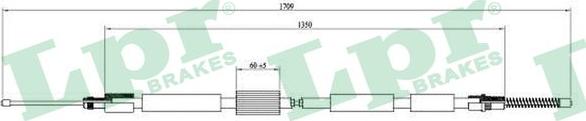 LPR C0003B - Cable, parking brake parts5.com