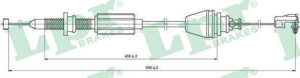 LPR C0147A - Kaasuvaijeri parts5.com