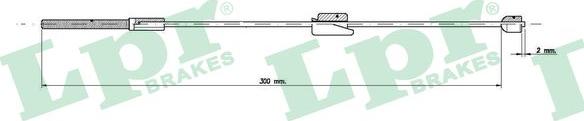 LPR C0248B - Cablu, frana de parcare parts5.com