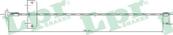 LPR C0751B - Seilzug, Feststellbremse parts5.com