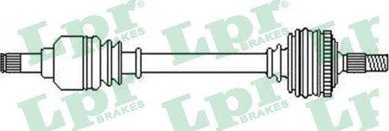 LPR DS52450 - Άξονας μετάδοσης κίνησης parts5.com