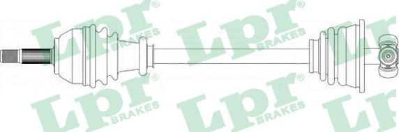 LPR DS39061 - Άξονας μετάδοσης κίνησης parts5.com