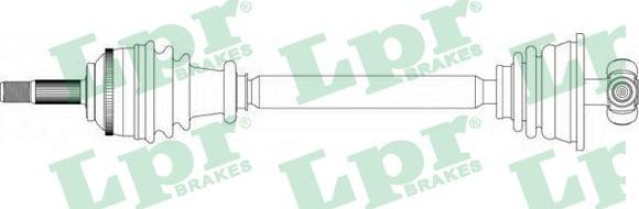 LPR DS39134 - Άξονας μετάδοσης κίνησης parts5.com