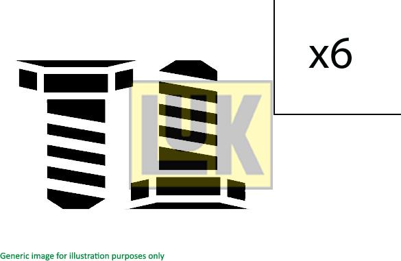 LUK 411 0007 10 - Cıvata takımı, volan parts5.com