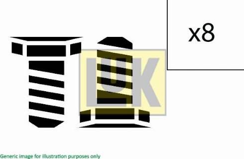 LUK 411 0172 10 - Set surub, volanta parts5.com