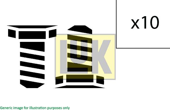 LUK 411 0139 10 - Komplet vijakov, vztrajnik parts5.com