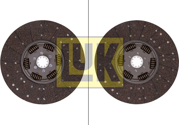 LUK 338 0155 10 - Disc ambreiaj parts5.com