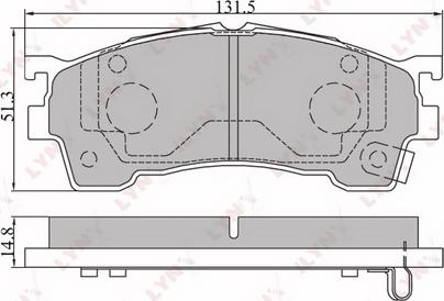 DJ Parts BP1085 - Fren balata seti, diskli fren parts5.com