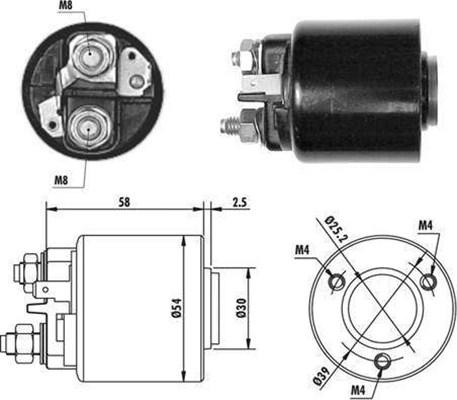 Magneti Marelli 940113050060 - Elektro-magnetno stikalo, zaganjalnik parts5.com