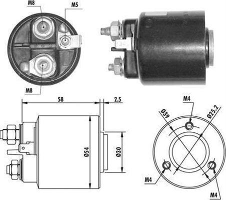 Magneti Marelli 940113050061 - Solenoid, electromotor parts5.com