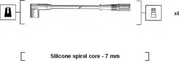 Magneti Marelli 941095720610 - Kit de câbles d'allumage parts5.com