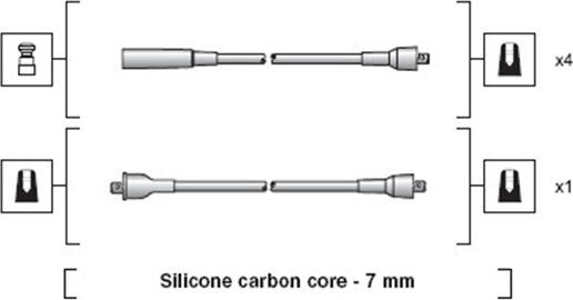 Magneti Marelli 941318111231 - Set cablaj aprinder parts5.com