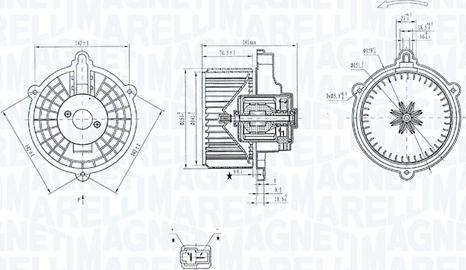 Magneti Marelli 069412352010 - Βεντιλατέρ εσωτερικού χώρου parts5.com