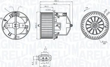 Magneti Marelli 069412360010 - Βεντιλατέρ εσωτερικού χώρου parts5.com