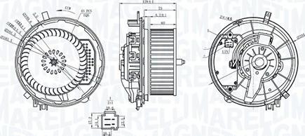 Magneti Marelli 069412245010 - Ventilator, habitaclu parts5.com