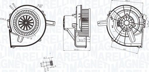 Magneti Marelli 069412211010 - Ventilator, habitaclu parts5.com