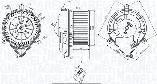 Magneti Marelli 069412228010 - Utastér-ventilátor parts5.com