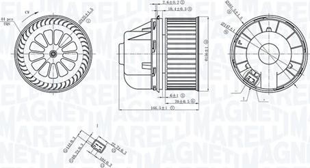 Magneti Marelli 069412729010 - Βεντιλατέρ εσωτερικού χώρου parts5.com