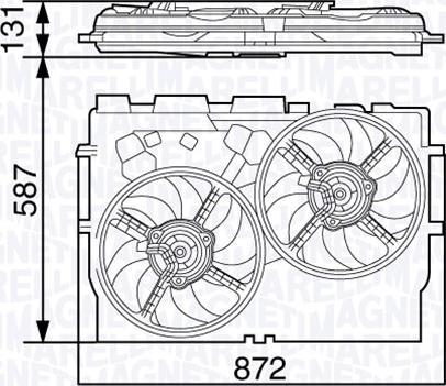 Magneti Marelli 069422582010 - Ventilátor, motorhűtés parts5.com