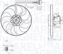 Magneti Marelli 069422877010 - Ventilador, refrigeración del motor parts5.com