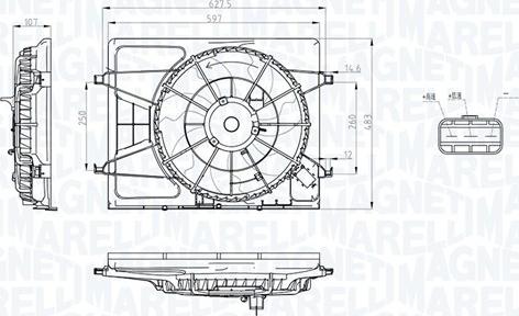 Magneti Marelli 069422796010 - Ventilator, hlajenje motorja parts5.com