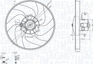 Magneti Marelli 069422756010 - Ventilator, radiator parts5.com