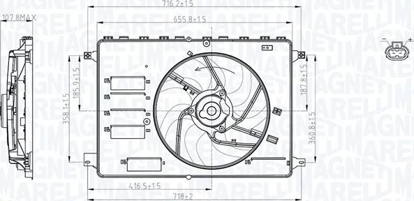 Magneti Marelli 069422761010 - Ventilador, refrigeración del motor parts5.com