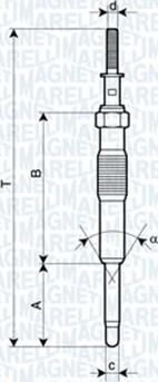 Magneti Marelli 062900034304 - Bujie incandescenta parts5.com