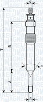 Magneti Marelli 062900018304 - Glow Plug parts5.com