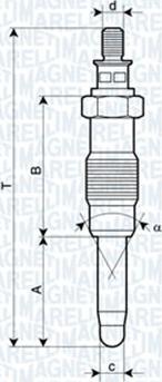 Magneti Marelli 062900010304 - Vzigalne svecke parts5.com