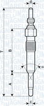 Magneti Marelli 062900028304 - Bujía de precalentamiento parts5.com