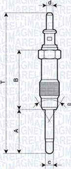 Magneti Marelli 062900046304 - Bujie incandescenta parts5.com