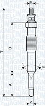 Magneti Marelli 062900017304 - Bujie incandescenta parts5.com