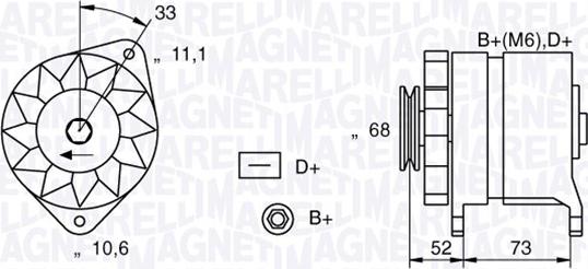 Magneti Marelli 063321154010 - Alternator parts5.com