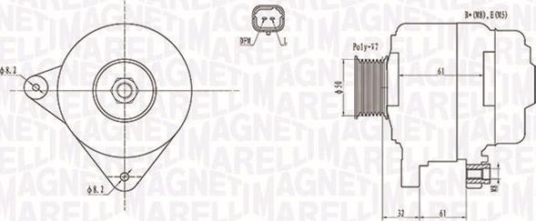 Magneti Marelli 063731959010 - Alternator parts5.com