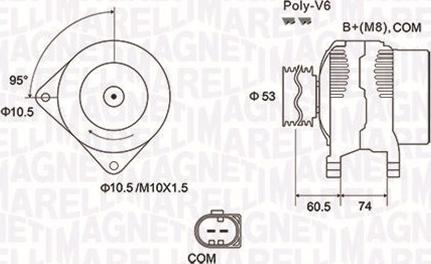 Magneti Marelli 063731905010 - Alternator parts5.com