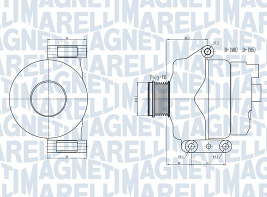 Magneti Marelli 063731934010 - Alternator parts5.com