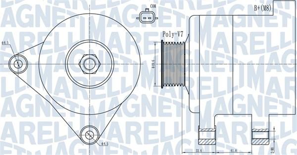 Magneti Marelli 063731936010 - Alternador parts5.com