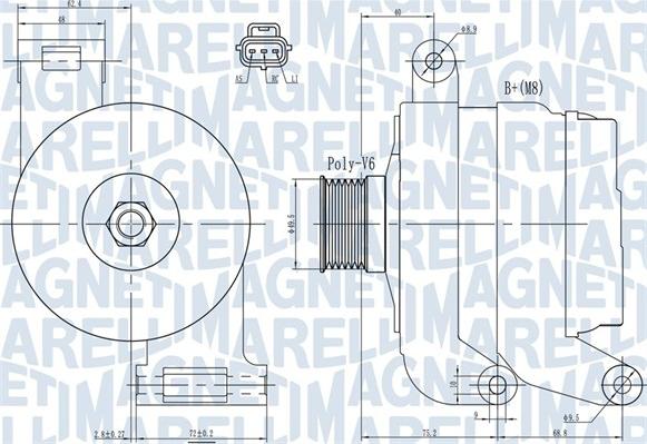 Magneti Marelli 063731931010 - Alternador parts5.com