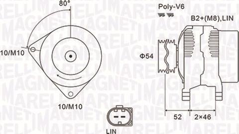 Magneti Marelli 063731970010 - Генератор parts5.com