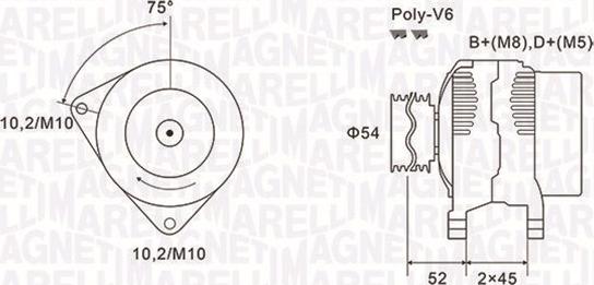 Magneti Marelli 063731496010 - Alternatör parts5.com