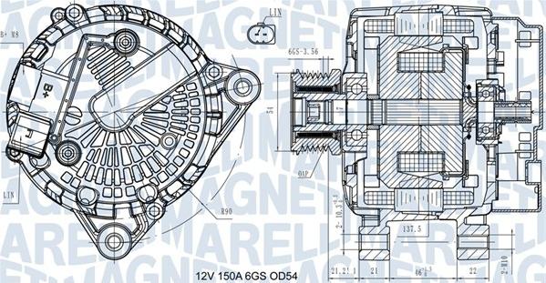 Magneti Marelli 063731472410 - Генератор parts5.com