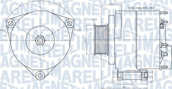 Magneti Marelli 063731593010 - Generator / Alternator parts5.com