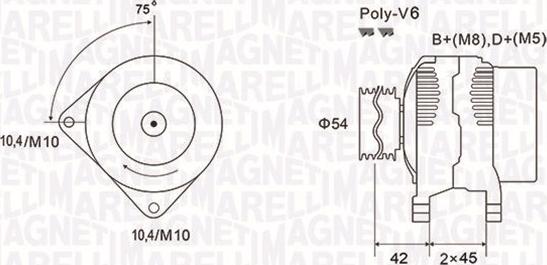 Magneti Marelli 063731564010 - Generator / Alternator parts5.com