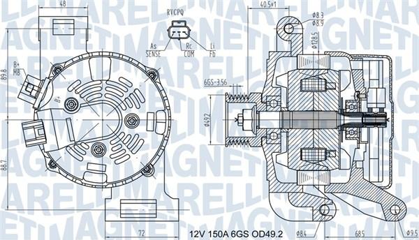 Magneti Marelli 063731575010 - Generator / Alternator parts5.com