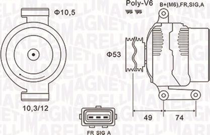 Magneti Marelli 063731638010 - Alternator parts5.com