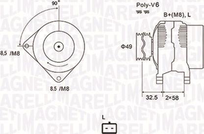 Magneti Marelli 063731627010 - Generaator parts5.com