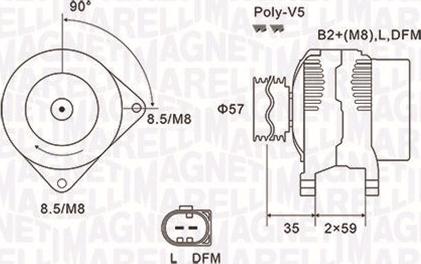 Magneti Marelli 063731675010 - Generátor parts5.com