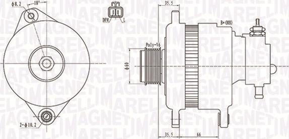 Magneti Marelli 063731899010 - Alternator parts5.com