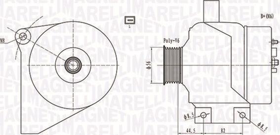 Magneti Marelli 063731861010 - Alternador parts5.com